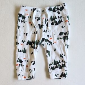 old navy forest printed cotton comfy joggers pants 3-6 months baby